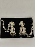 palted black stone studded Earrings for woman