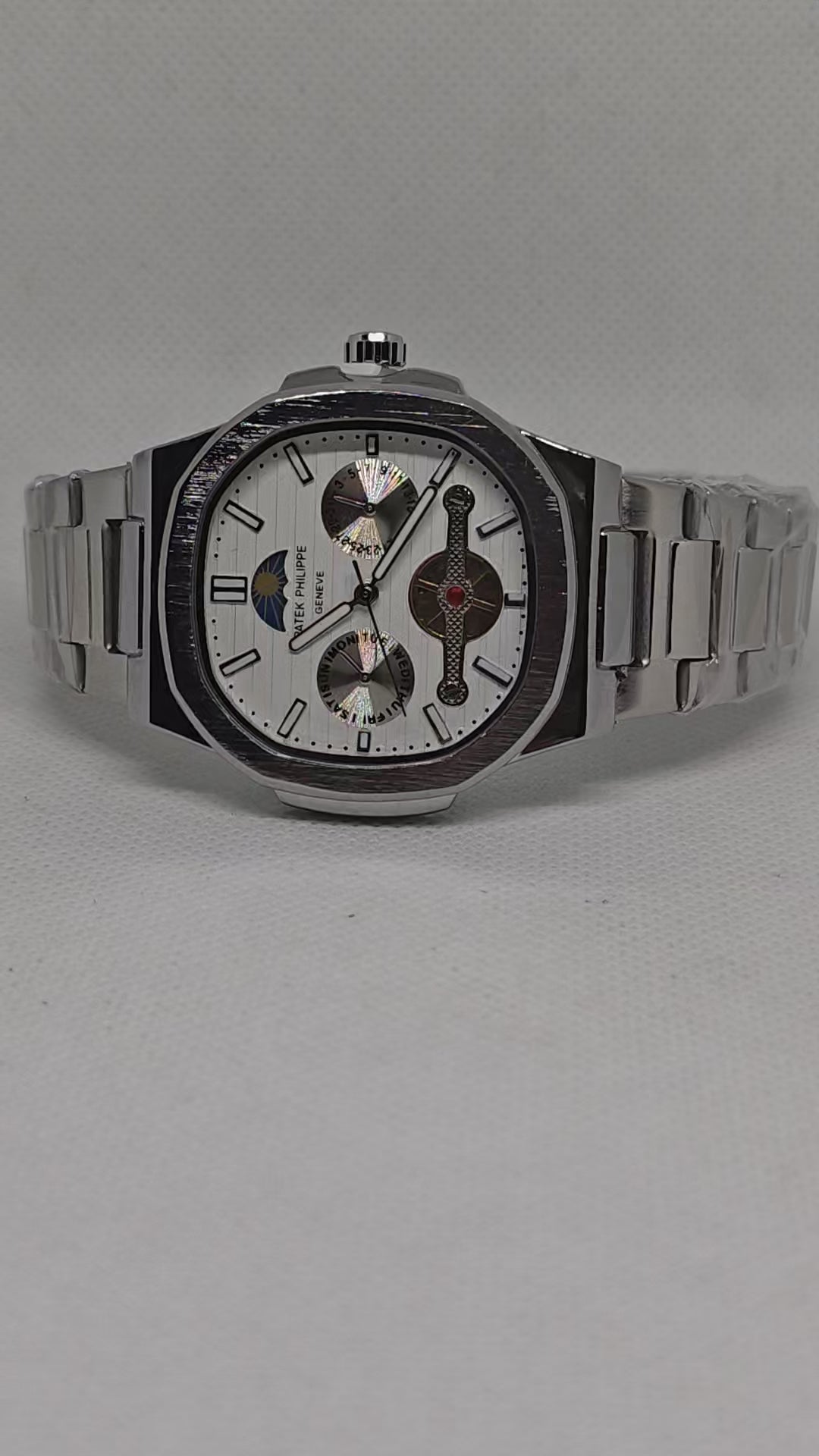 Patek Philippe Style Luxury Men's Watch – Stainless Steel Premium Designer Wristwatch Replica Watch