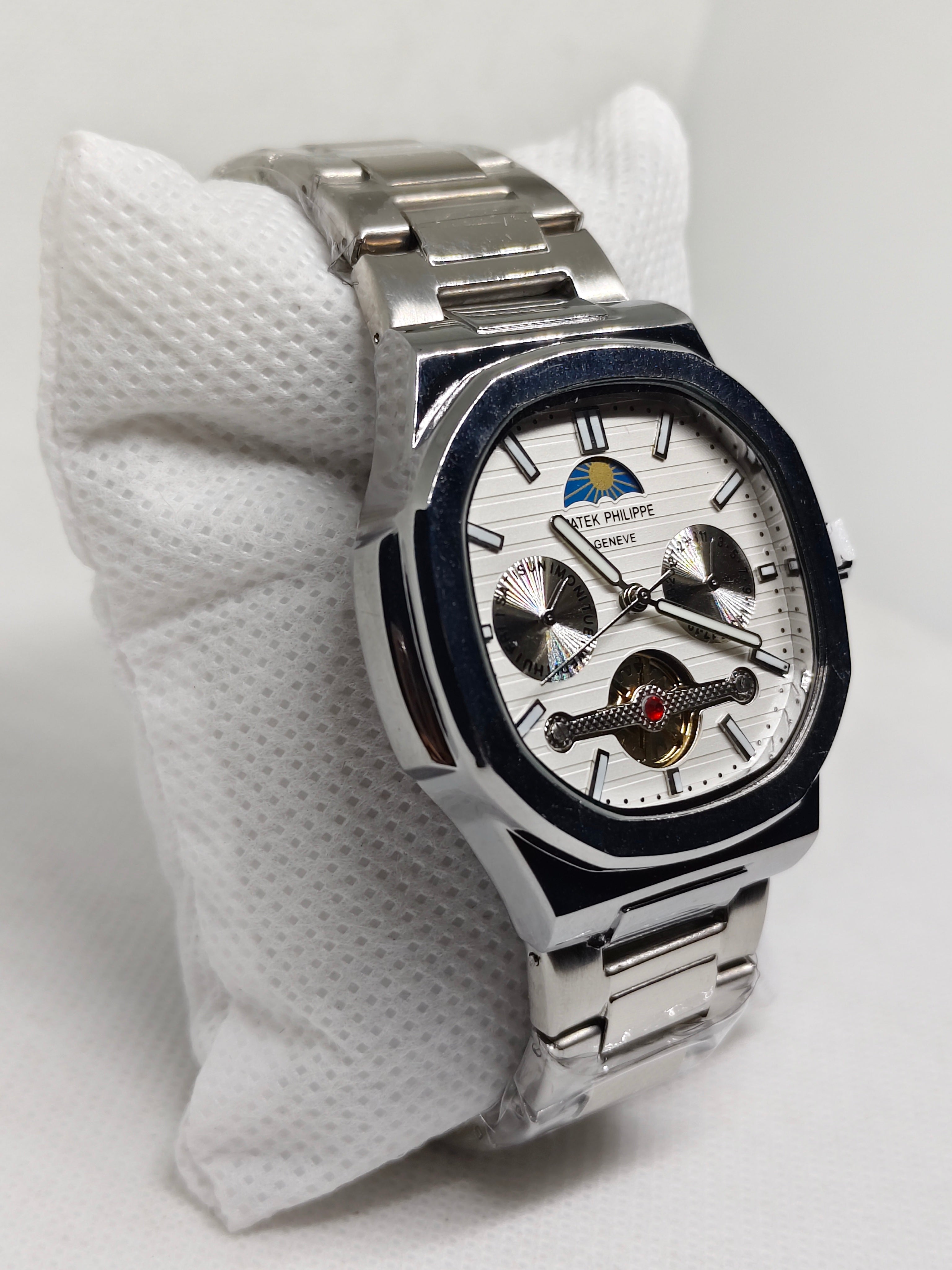 Patek Philippe Style Luxury Men's Watch – Stainless Steel Premium Designer Wristwatch Replica Watch